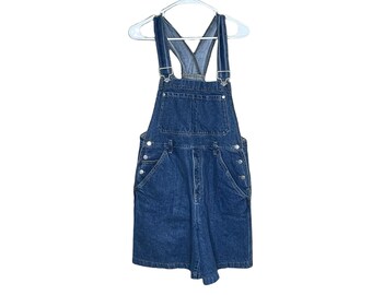 Blue Denim Shortalls Short Overalls - Etsy