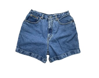 Vintage 90's Women's Calvin Klein Denim Shorts, High Waist, Size 14