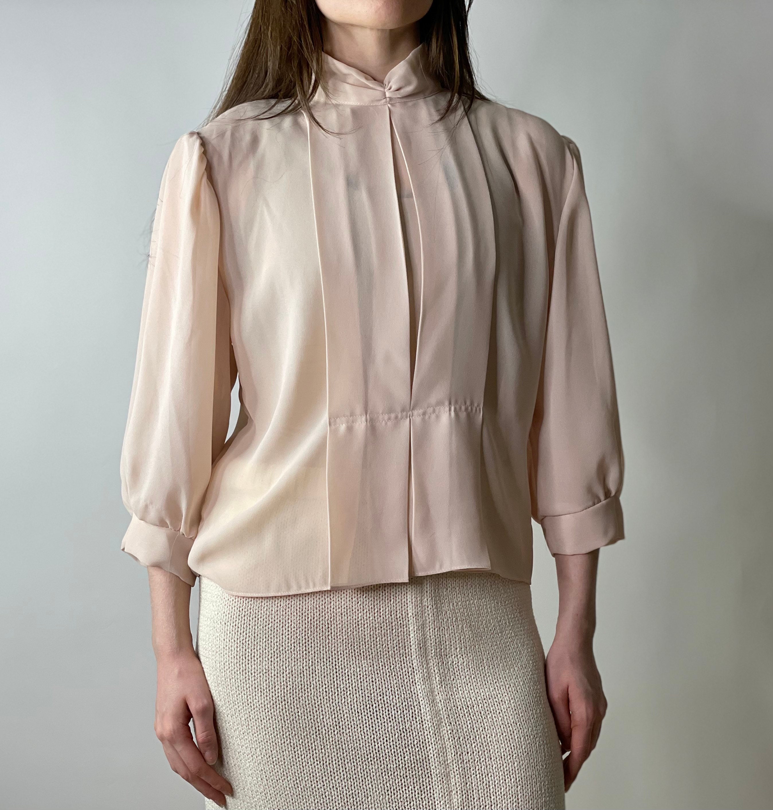 sheer mock turtleneck
