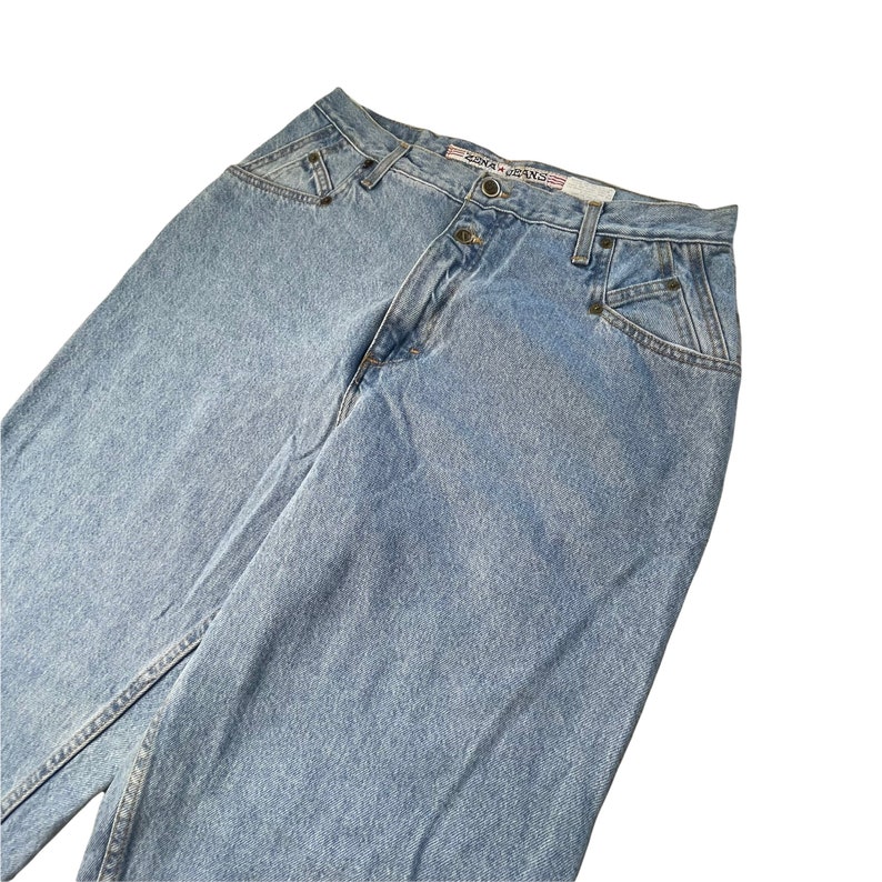 Vintage Women's Zena High Waisted Mom Jeans, Plus Size Jeans, Size 16 image 6