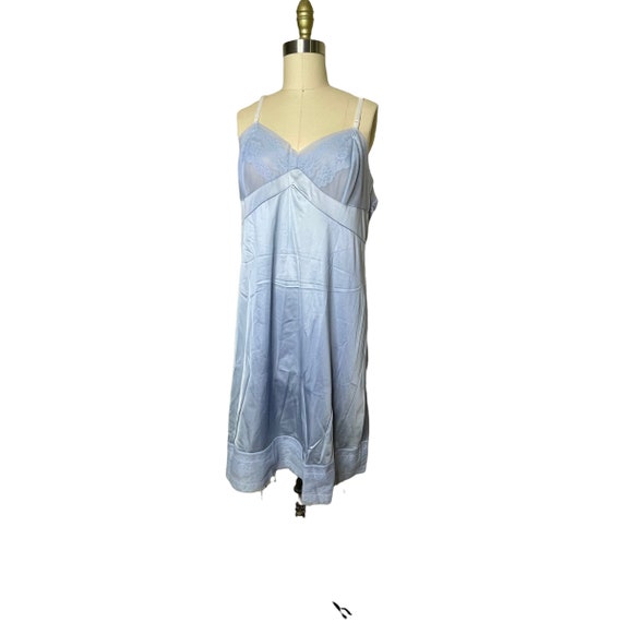 Vintage Adonna JC Penney Powder Blue Nylon Slip N… - image 6