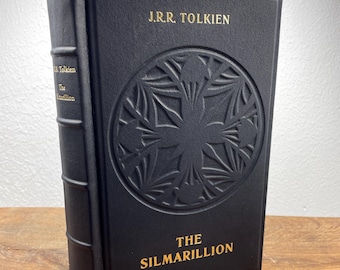 The Silmarillion by J.R.R. Tolkien – 1977 Edition – Handmade Rebinding – Leather Bound Collector’s Book (English)