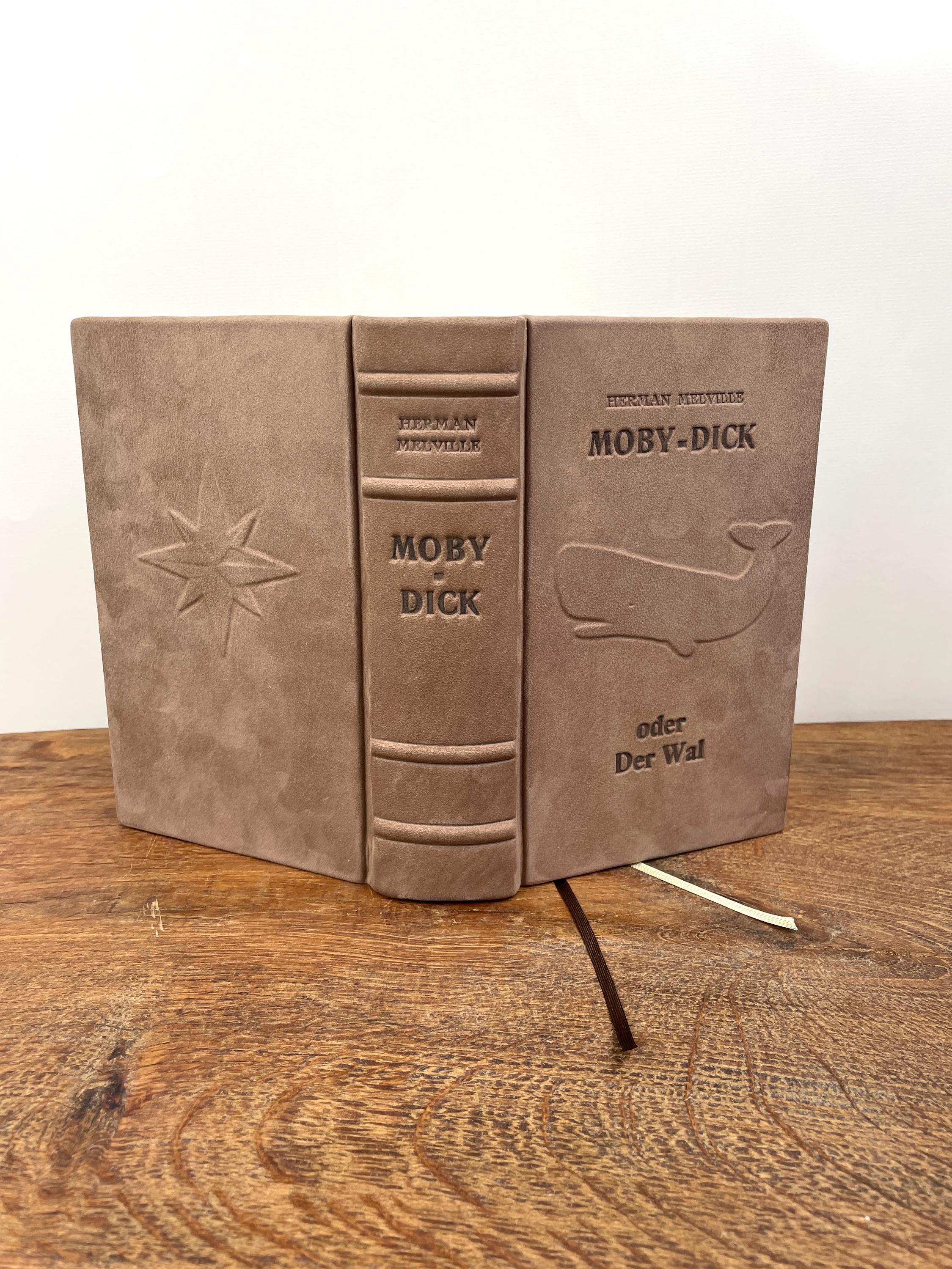 Moby-Dick Hand-bound leather edition Unabridged Classic of world literature Unique item