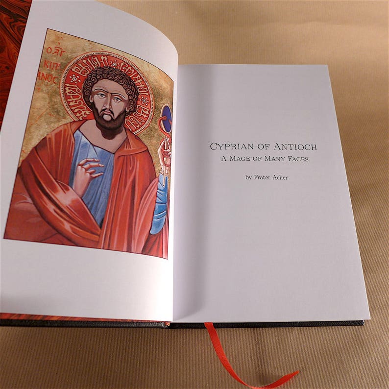 Cyprian of Antioch a Mage of Many Faces Frater Acher Deluxe Edition fully hand-bound on order image 5