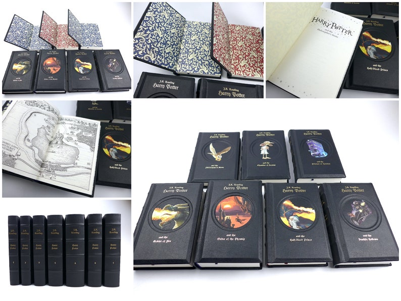 Harry Potter J.K. Rowling UK Collection 1-7 leather-bound annabuchwunder image 10