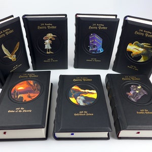 Harry Potter J.K. Rowling UK Collection 1-7 leather-bound annabuchwunder image 1