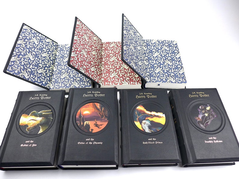 Harry Potter J.K. Rowling UK Collection 1-7 leather-bound annabuchwunder image 9