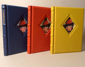 The robber Hotzenplotz 1-3 leather cover annabuchwunder unique Ottfried Preußler Kasperl seppl