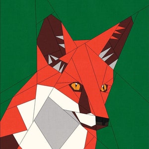 Il modello Paper Piecing della Fox Foundation, blocco trapuntato FPP.