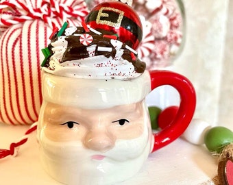 Santa Cocoa/Latte for Tiered Tray