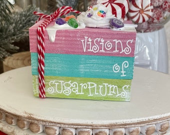 Christmas Mini Book Stack - Visions of Sugarplums