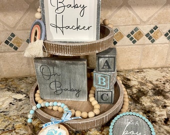 Baby Shower Tiered Tray