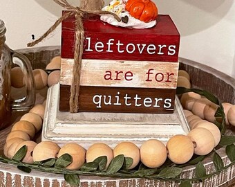 Fall Mini Book Stack | Thanksgiving Tiered Tray