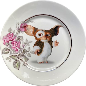 80s Puppy - Gizmo - Gremlins - Vintage Porcelain Plate - #0759