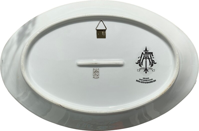 Deer Landscape LARGE Tray #0751 UFO Vintage Unique Porcelain Tray