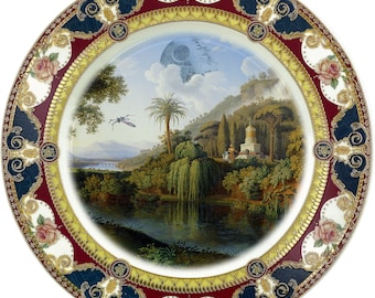 Death Star Landscape - Fine China Plate - #0787