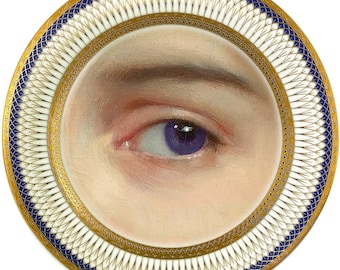 Lover Eye Purple - Fine China Plate - #0782