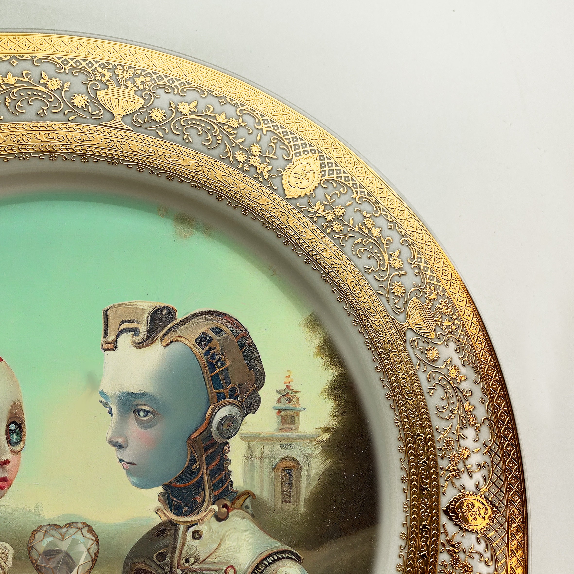 Robot Couple 1 Fine China Plate 0739 - Etsy