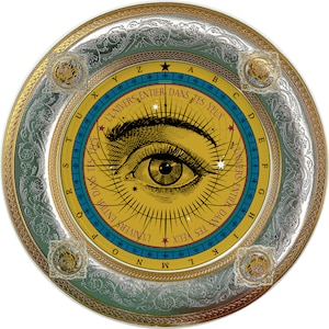 Lover&#39;s eye - Astrolabe - Fine China Plate - #0779
