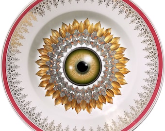 Sunflower - Vintage Porcelain plate - #0648