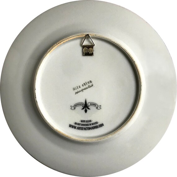 Godzilla Attacks Vintage Porcelain Plate Fuji 0593