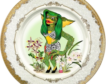 Greta Gremlin - Fine China Plate - #0789