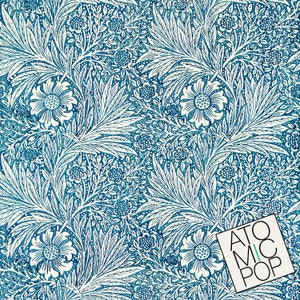 Instant Download // William Morris Blue Floral Wallpaper // Arts and Crafts // Digital Download