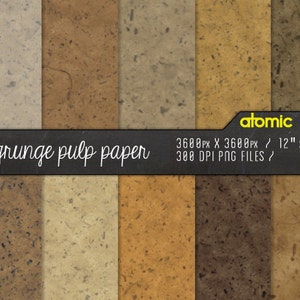 Craft Pulp Digital Paper Pack// Instant Download Decoupage ...