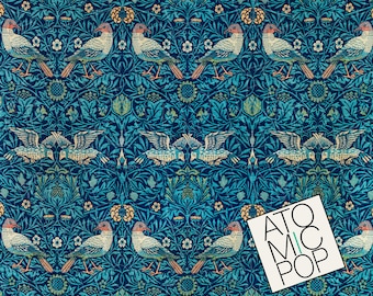 Descarga instantánea // William Morris Birds Floral Wallpaper // Artes y oficios // Descarga digital