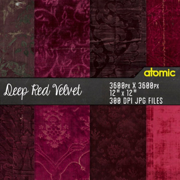 Red Velvet Paper Etsy