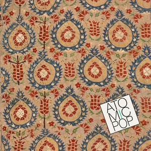 Instant Download // Antique Turkish Quilt Floral Silk Textile Digital Papers // Arts and Crafts // Digital Download