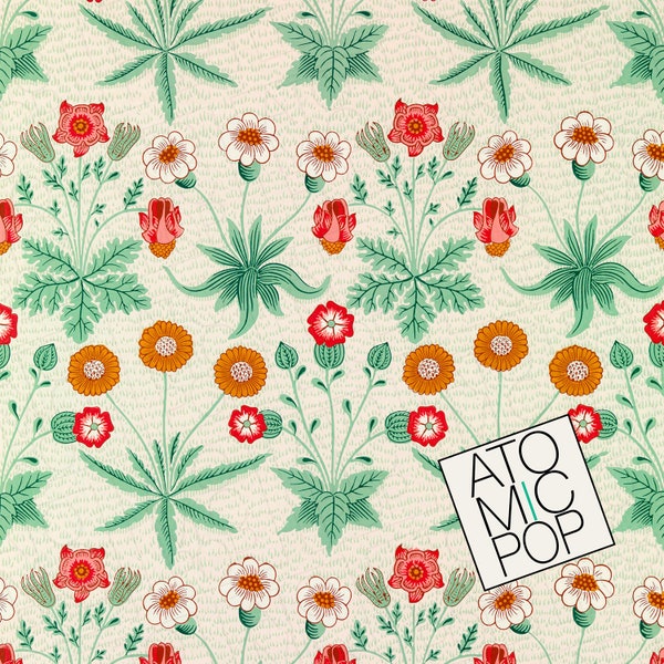 William Morris Daisy Wallpaper Etsy
