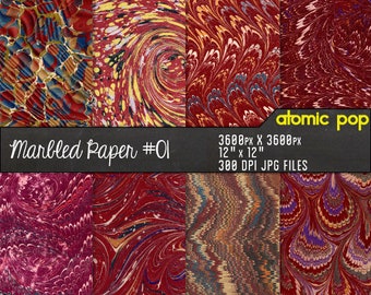 Instant Download // Antique Marble Book Cover Mulberry Paper Digital Paper// Textured Hi Res Decoupage