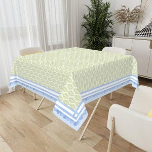 Grandmillennial Hydrangea Mahjong Tablecloth | The House of Hydrangea Collection | Coastal Grandmother Mahjong Table | Hampton Hydrangea Bild 5