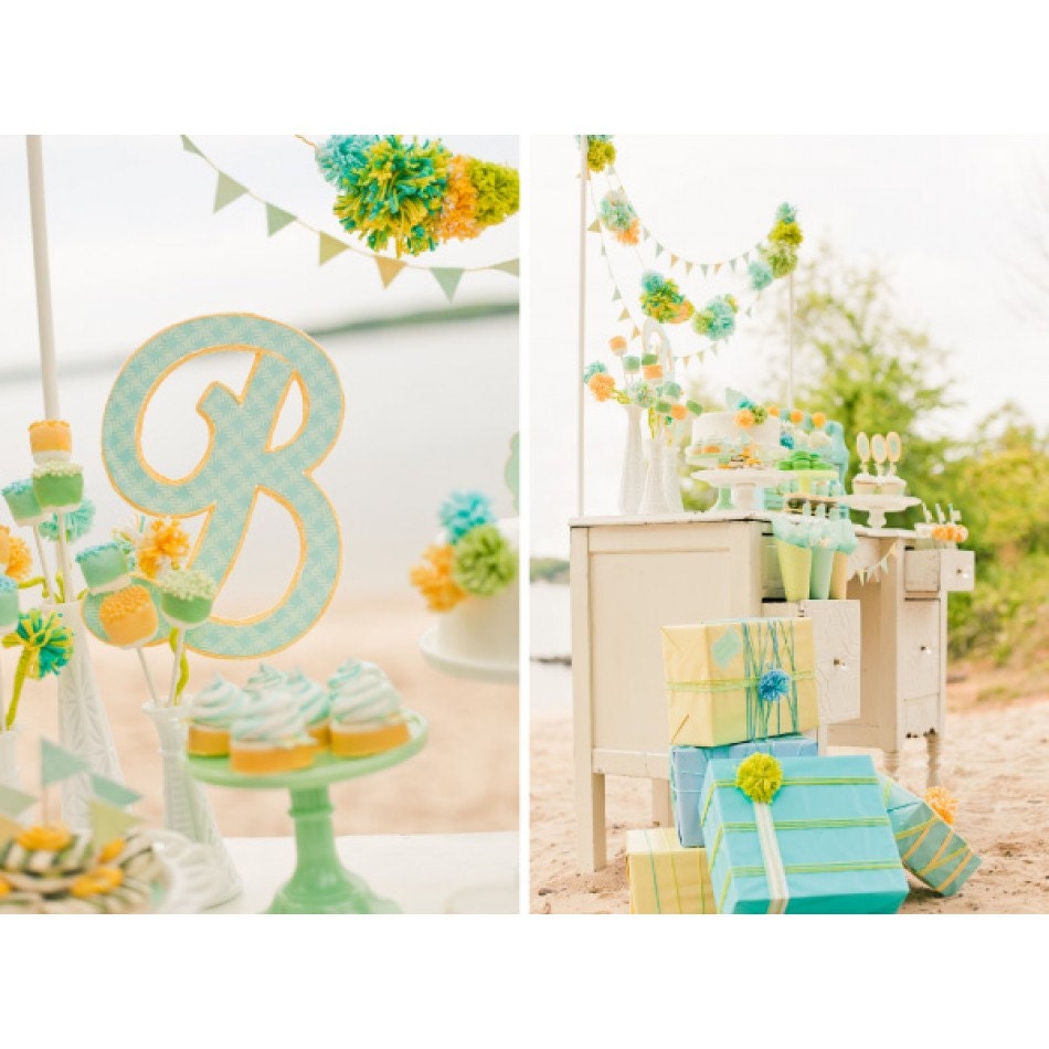 Monogram Gender Neutral Baby Shower Printable Customized - Etsy