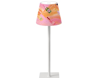 Mahjong Table Lamp LED Rechargeable | Champagne Mahjong Decor | Game Night Lighting | Poppin Bottles Mahjong | Hostess Gift Mahjong