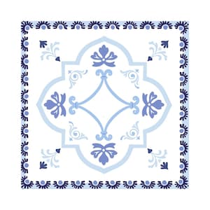 Mahj on the Mediterranean Mahjong Mat | Blue & White Mahjong Mat | Amalfi Tile Coastal Design | Italian | Amalfi Coast Mahj [Non-Neoprene] image 4