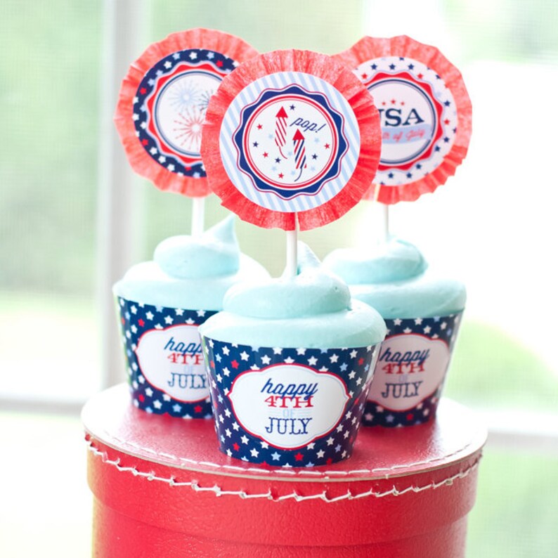 All American 4th of July Party Printables Printable DIY Collection image 3