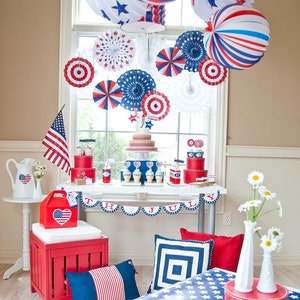 All American 4th of July Party Printables Printable DIY Collection image 1