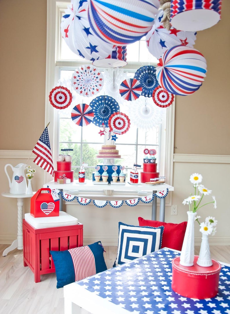 All American 4th of July Party Printables Printable DIY Collection image 1