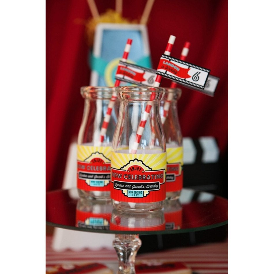 Movie Ticket Birthday Party Printable Customized Package - Etsy