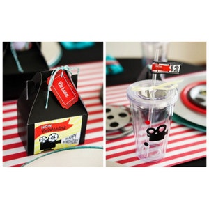 movie ticket birthday party printable customized package etsy