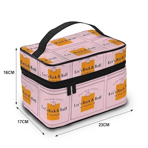 Mahjong Tile Tote Storage Bag | Let’s Rack & Roll Champagne Mahjong Organizer zdjęcie 5