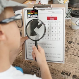 Spy Party Fingerprinting Kit | Detective Printable Cards & Sign | Crime Scene Kids Activity | Instant Download Party Decor Favors image 8