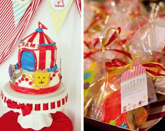 Classic Circus Carnival Big Top Birthday - Printable Customized Package