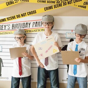 Spy Party Fingerprinting Kit | Detective Printable Cards & Sign | Crime Scene Kids Activity | Instant Download Party Decor Favors image 6