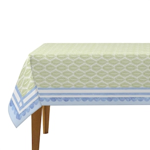 Grandmillennial Hydrangea Mahjong Tablecloth | The House of Hydrangea Collection | Coastal Grandmother Mahjong Table | Hampton Hydrangea Bild 1