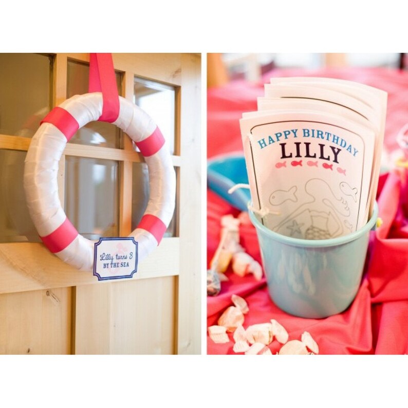 Mermaid Under the Sea Coloring Book Printable Customized - Etsy