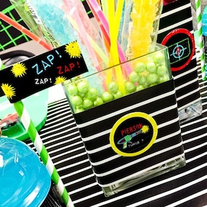 Laser Tag Birthday Party Decorations Package | Customized Party Decorations | Boy Birthday Party Decor
