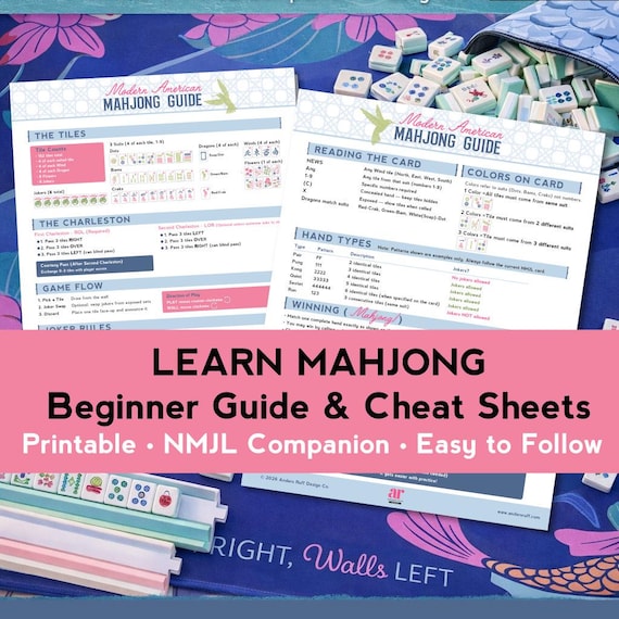 Mahjong Business Quick Reference Guide | Start a Mahjong Club, Event or Social | American Mahjong Cheat Sheet for Hosts & Studios